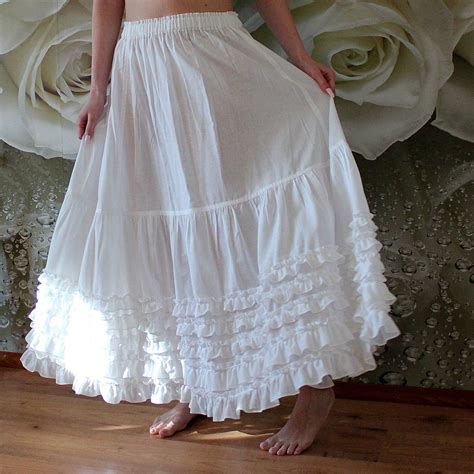 long skirt with petticoat